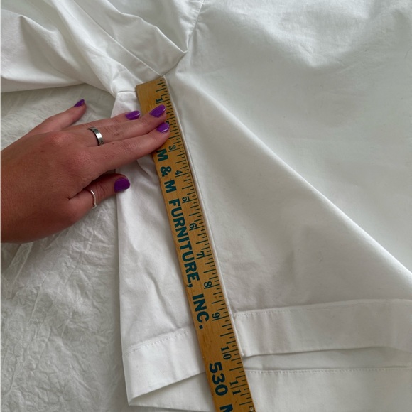 Vineyard Vines Womens Bermuda Shorts White Size 10 Flat Front Chino Whale Logo - Picture 10 of 12